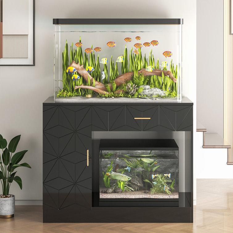 Fish tank outlet table stand